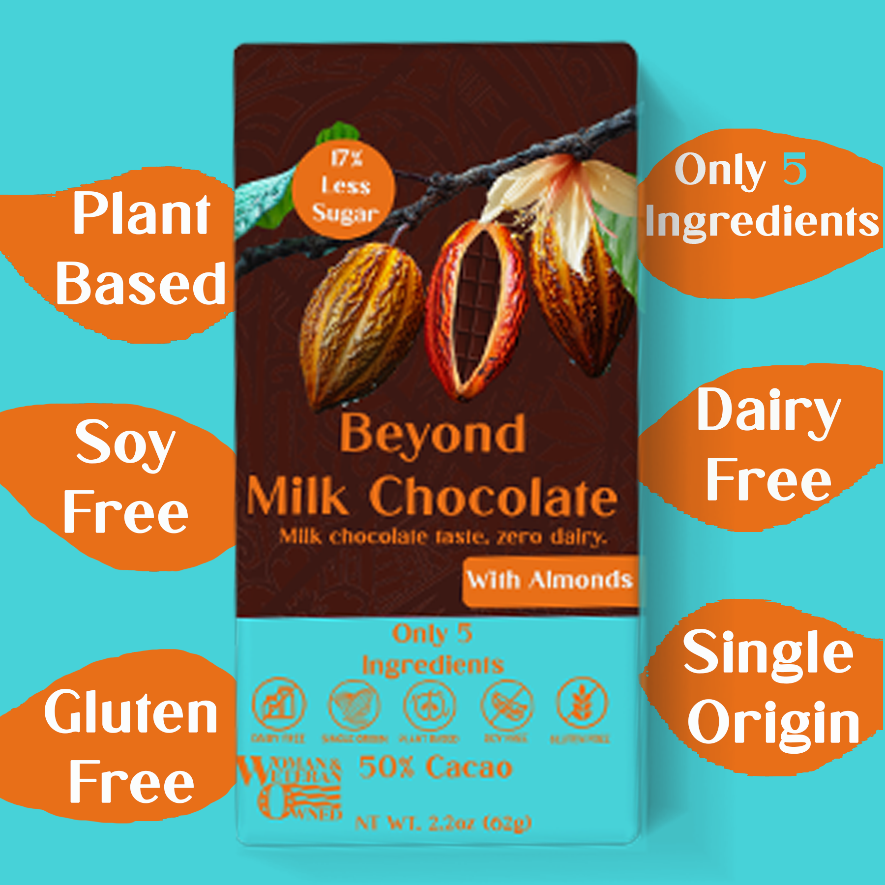 Beyond Milk chocolate with almonds